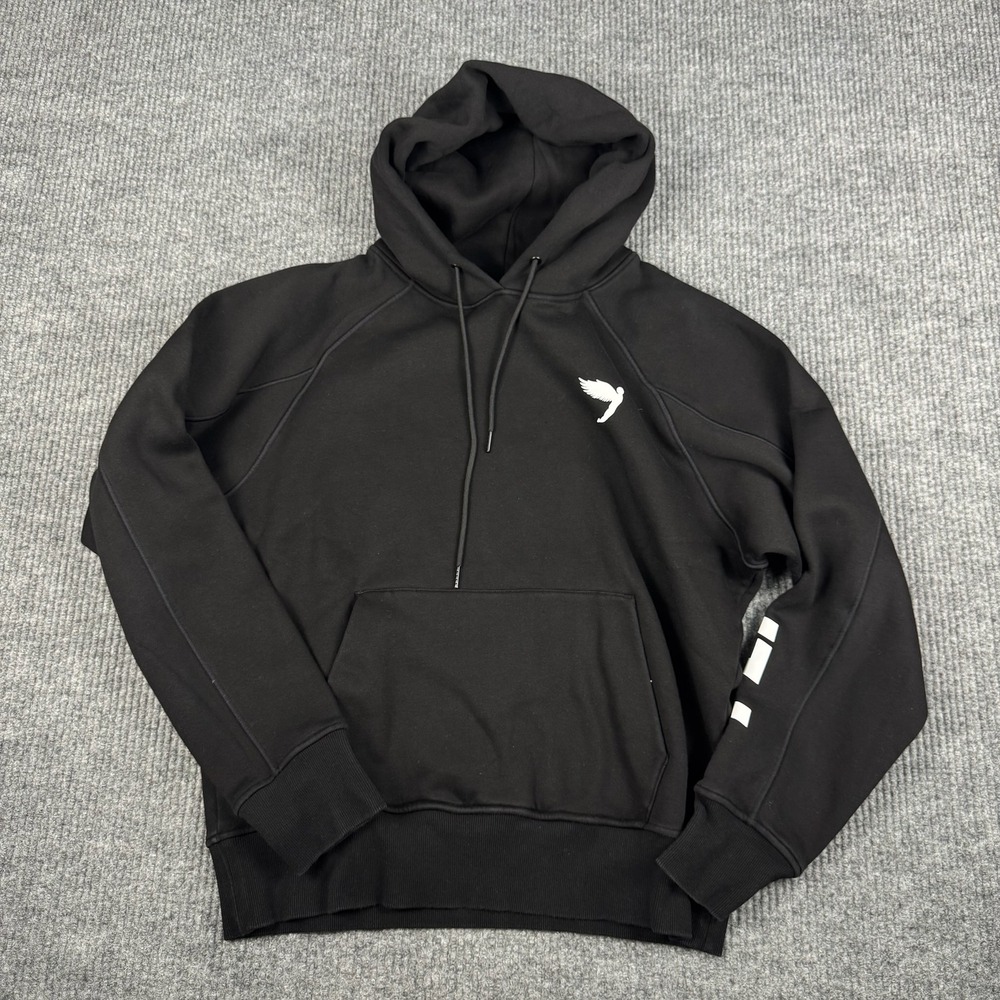 FLY Hoodie Mens M Black Heavyweight Boxing MMA Athletic Gym Pullover Logo